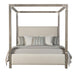 Bernhardt Interiors Upholstered Palma Canopy King in Rustic Gray image