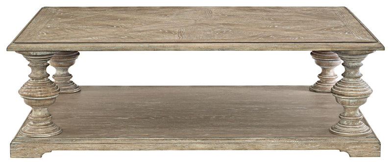 Bernhardt Campania Cocktail Table in Weathered Sand 370-023 - Furniture City (CA)l