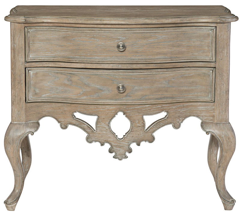 Bernhardt Campania 2 Drawer Nightstand in Weathered Sand 370-216 - Furniture City (CA)l