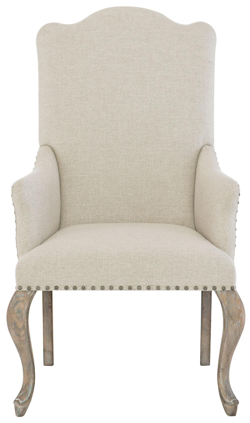 Bernhardt Campania Upholstered Arm Chair in Weathered Sand (Set of 2) 370-548 - Furniture City (CA)l