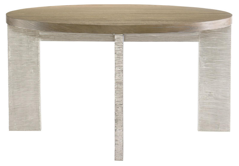 Bernhardt Eldridge Round Dining Table in Rustic Sand 372262-263 - Furniture City (CA)l