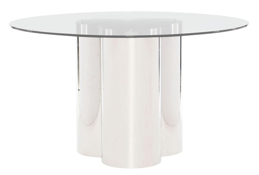 Bernhardt Interiors Rossi Dining Table in Clear/Steel 372775-054P image