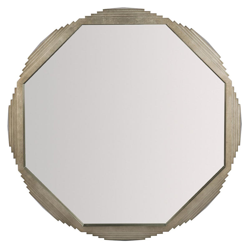 Bernhardt Mosaic Octagonal Mirror in Warm Graphite 373-333 - Furniture City (CA)l