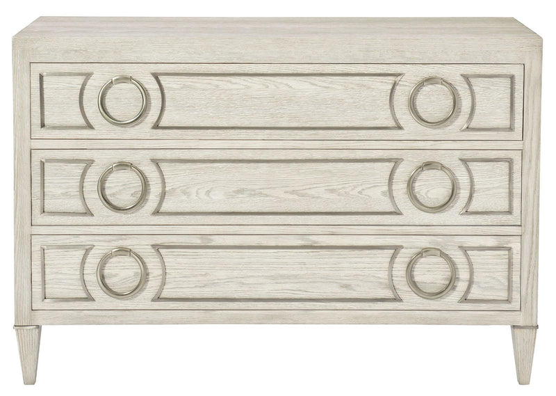 Bernhardt Domaine Blanc 3 Drawer Chest in Dove White 374-115 - Furniture City (CA)l