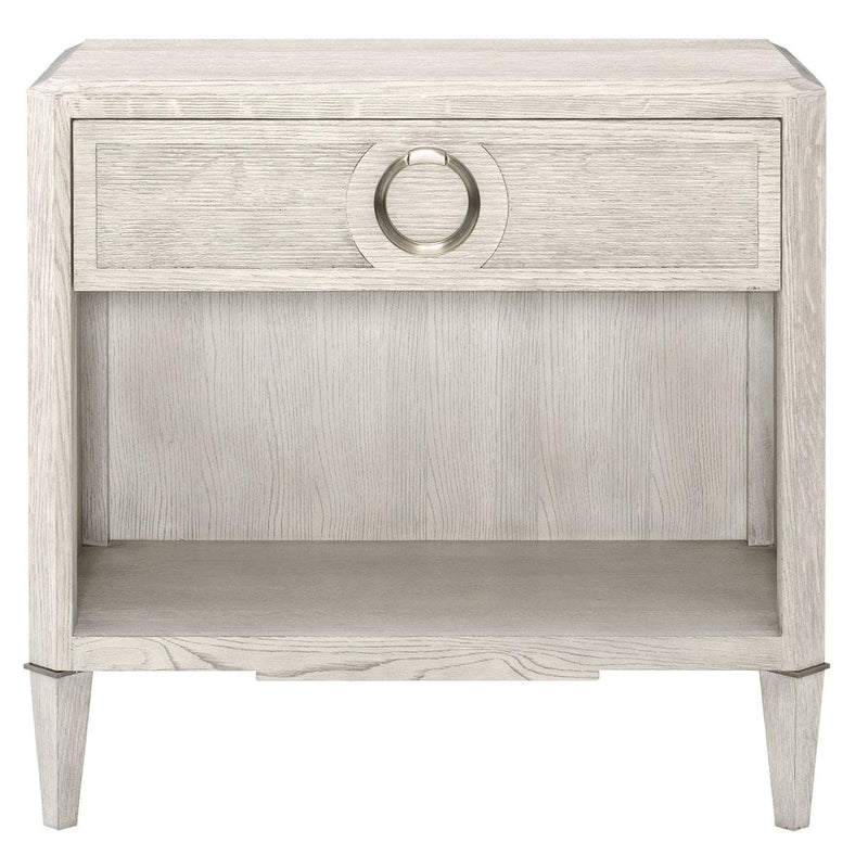 Bernhardt Domaine Blanc 1 Drawer Nightstand in Dove White 374-216 - Furniture City (CA)l