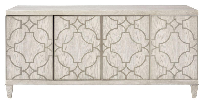 Bernhardt Domaine Blanc Entertainment Console in Dove White 374-875 - Furniture City (CA)l