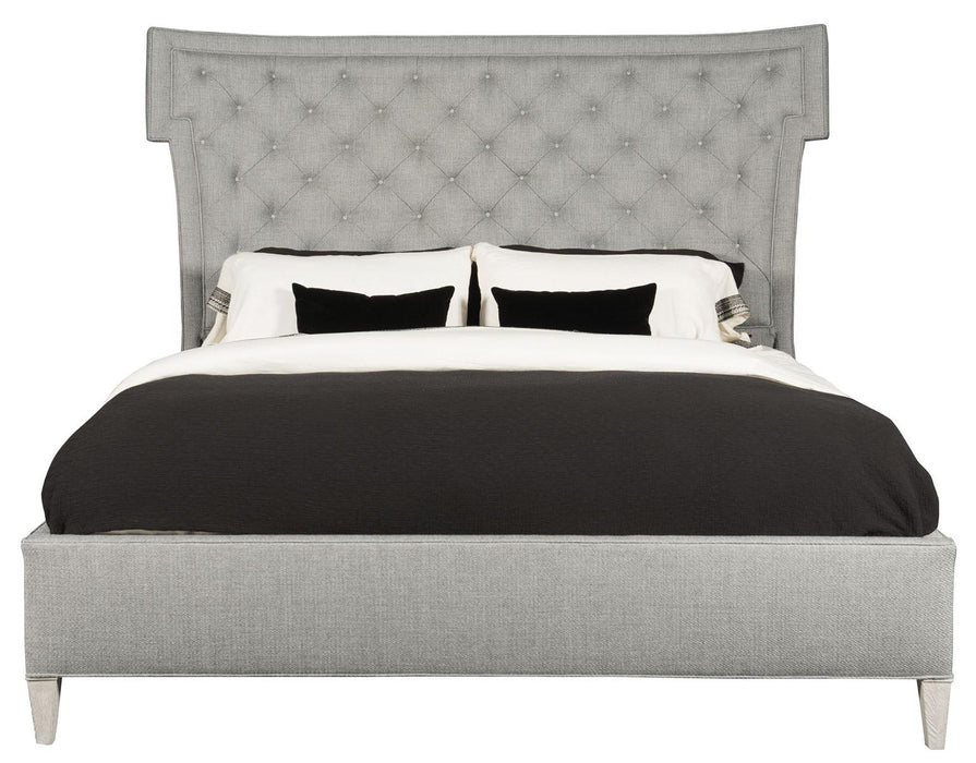 Bernhardt Domaine Blanc Queen Upholstered Bed in Dove White 374H04-FR04