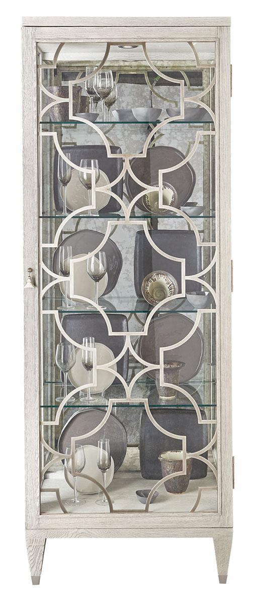 Bernhardt Domaine Blanc 1 Door Curio in Dove White 374-356 - Furniture City (CA)l