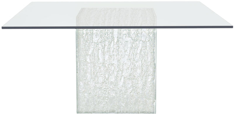 Bernhardt Interiors Arctic Square Dining Table in Clear 375773-6060 - Furniture City (CA)l