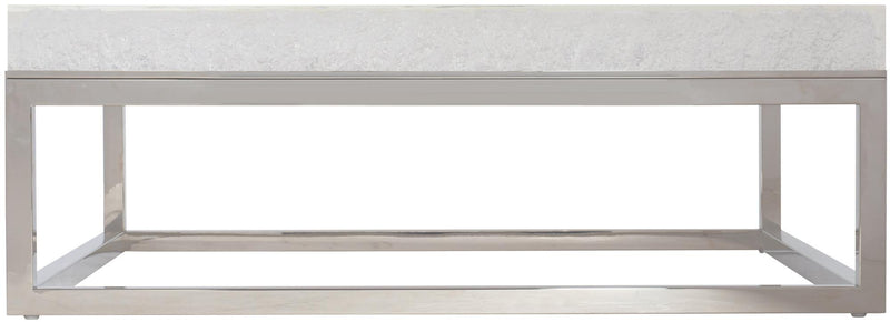 Bernhardt Interiors Arctic Cocktail Table in Stainless Steel 375021 - Furniture City (CA)l