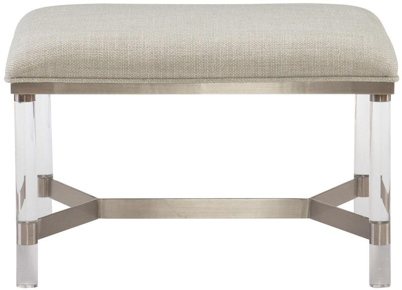 Bernhardt Interiors Cadiz Bench in Tarnished Nickel 375508 - Furniture City (CA)l