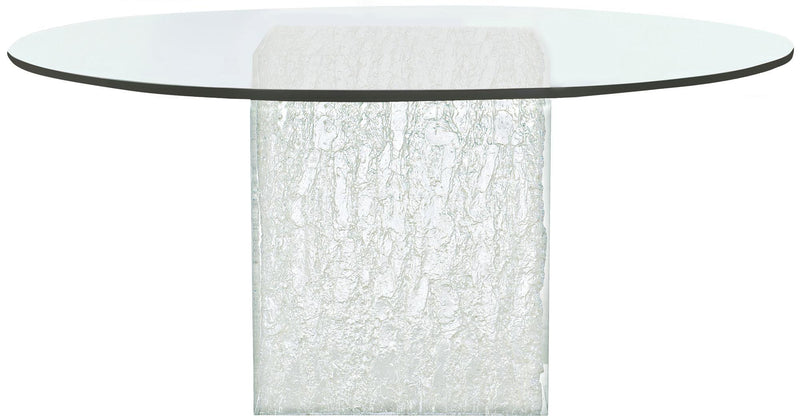 Bernhardt Interiors Arctic Round Dining Table in Clear 375773-054P - Furniture City (CA)l