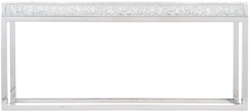 Interiors Arctic Console Table in Stainless Steel 375-903 - Furniture City (CA)l