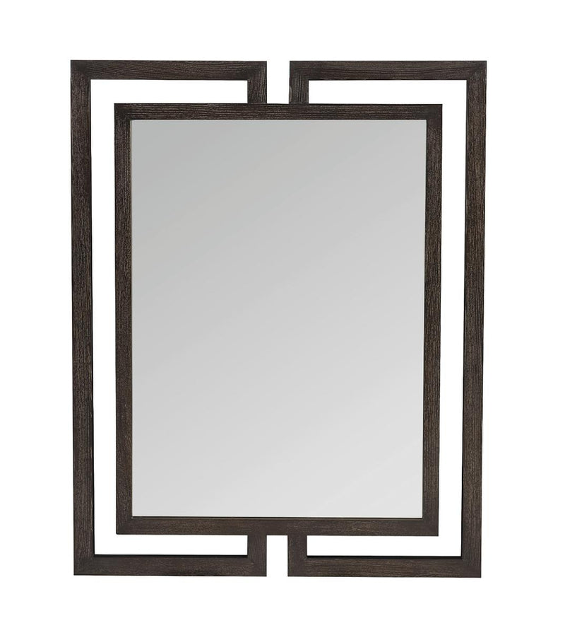 Bernhardt Decorage Mirror in Cerused Mink 380-331 - Furniture City (CA)l