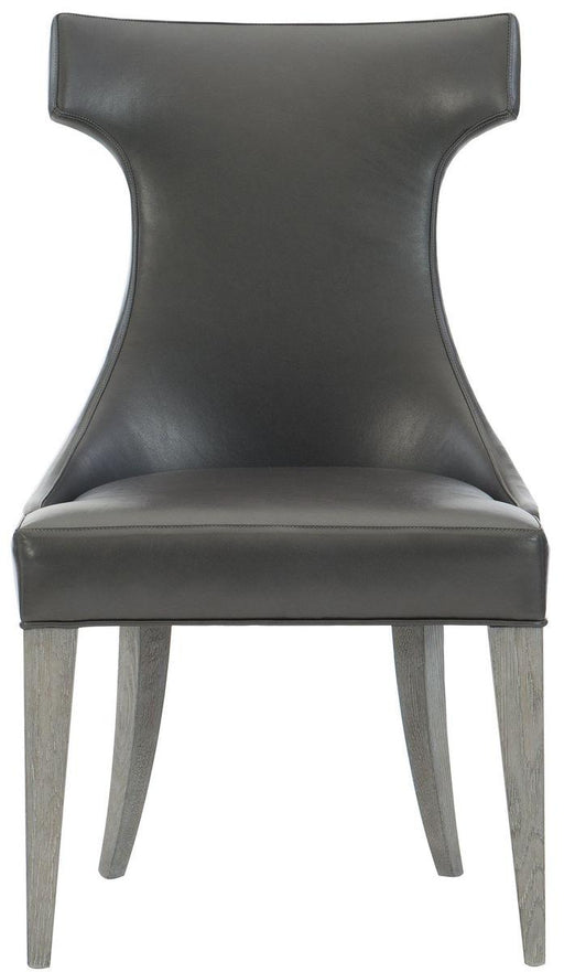 Bernhardt Interiors Tahlia Leather Side Chair in Weathered Greige 382541L image