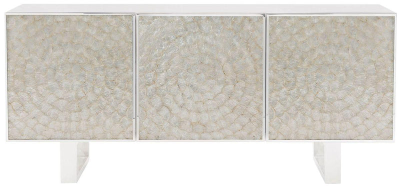 Bernhardt Interiors Helios Entertainment Console in White 382860 - Furniture City (CA)l