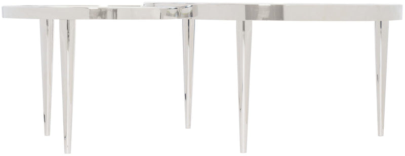 Bernhardt Interiors Ornette Cocktail Table in Stainless Steel 386024 - Furniture City (CA)l