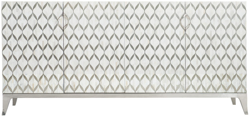 Bernhardt Interiors Xandra Entertainment Credenza in German Silver 386850 - Furniture City (CA)l