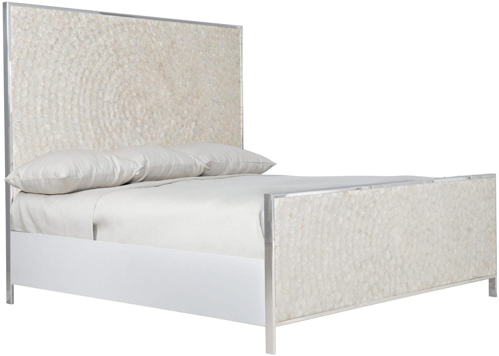 Bernhardt Interiors Helios Capiz Shell King Bed in White