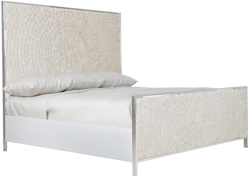 Bernhardt Interiors Helios Capiz Shell King Bed in White - Furniture City (CA)l