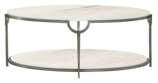 Bernhardt Morello Metal Oval Cocktail Table in Nickel 469-013 image
