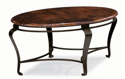 Bernhardt Clark Oval Cocktail Table in Dark Brown 477-013 - Furniture City (CA)l