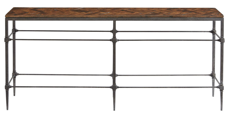Bernhardt Everett Console Table in Black 486-911/486-911T - Furniture City (CA)l
