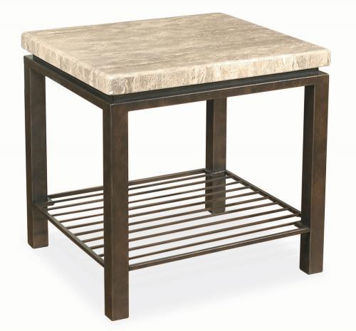 Bernhardt Tempo End Table in Dark Brown 498-121 - Furniture City (CA)l