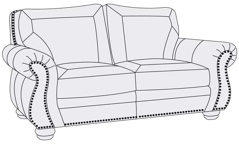 Bernhardt Upholstery Nelson Loveseat 2075LBO - Furniture City (CA)l