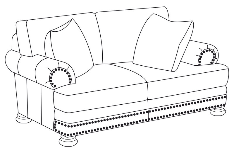 Bernhardt Upholstery Foster Leather Loveseat 5175L - Furniture City (CA)l