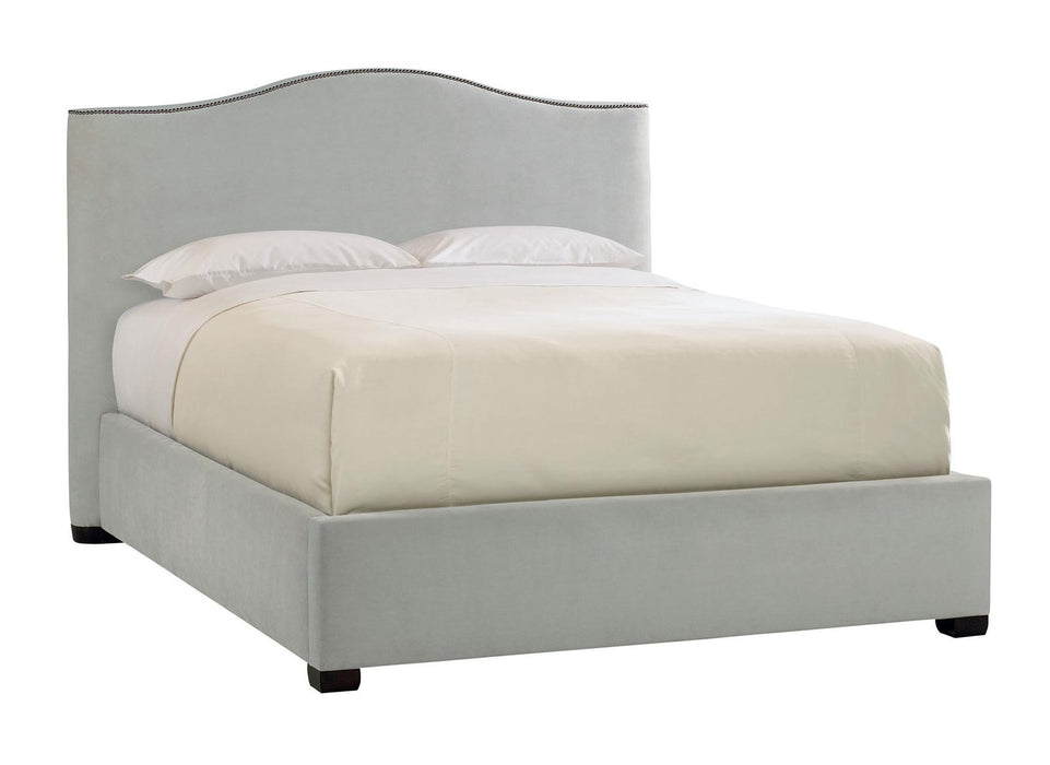 Bernhardt Interiors Graham Camelback King Headboard w/Bed Frame in Espresso