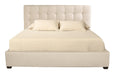 Bernhardt Interiors Avery Button-Tufted Queen Bed with Taller Headboard in Espresso image