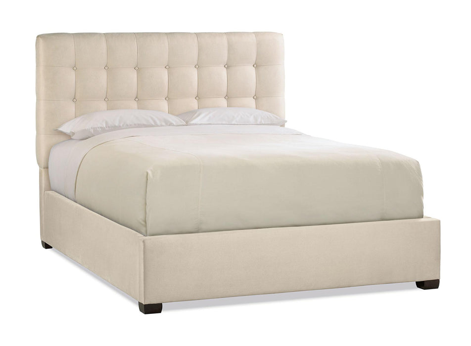 Bernhardt Interiors Avery Button-Tufted Queen Bed in Espresso