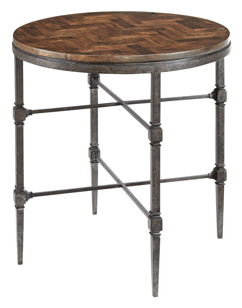 Bernhardt Everett Round End Table in Black 486-121/486-121T - Furniture City (CA)l