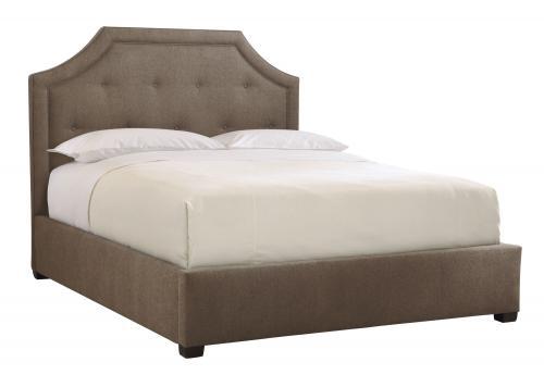 Bernhardt Interiors Avery Button-Tufted Twin Headboard w/Bed Frame in Espresso image