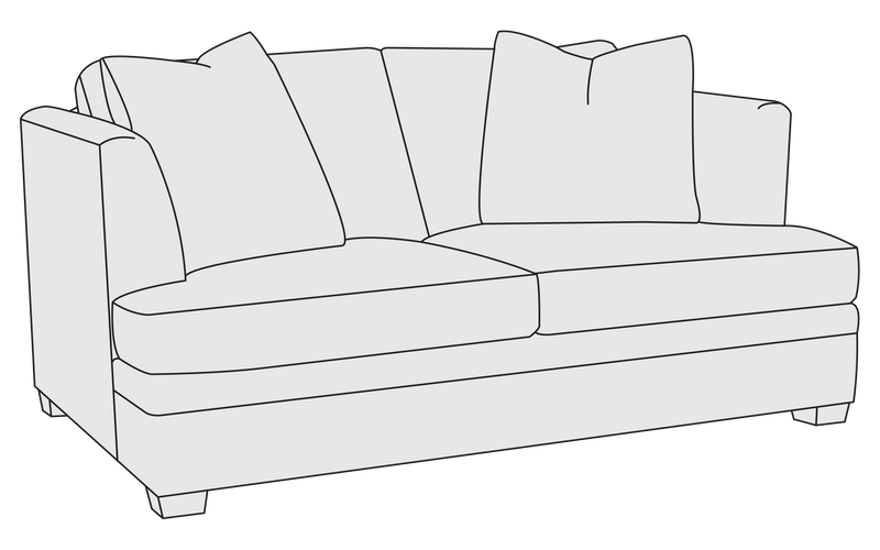Bernhardt Upholstery Conway Loveseat in Fabric B1065 - Furniture City (CA)l