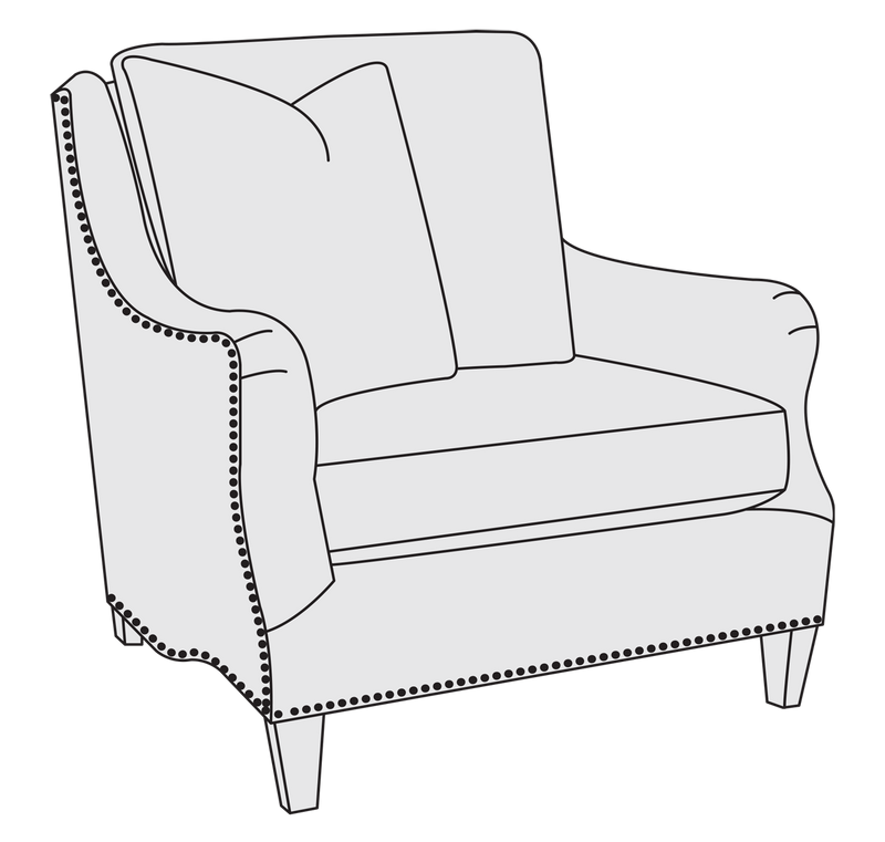Bernhardt Upholstery Hamilton Chair B2282 - Furniture City (CA)l