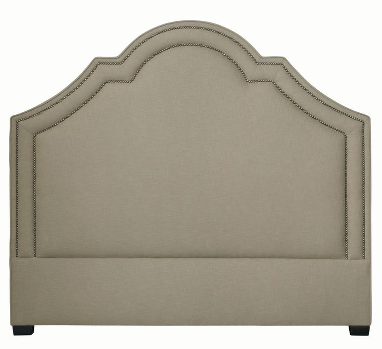 Bernhardt Interiors Madison Crown Top Queen Headboard w/Bed Frame in Espresso
