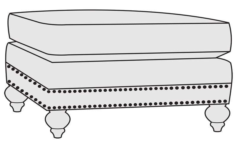 Bernhardt Upholstery Brae Ottoman B6711 - Furniture City (CA)l