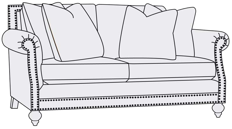Bernhardt Upholstery Brae Loveseat B6715 - Furniture City (CA)l