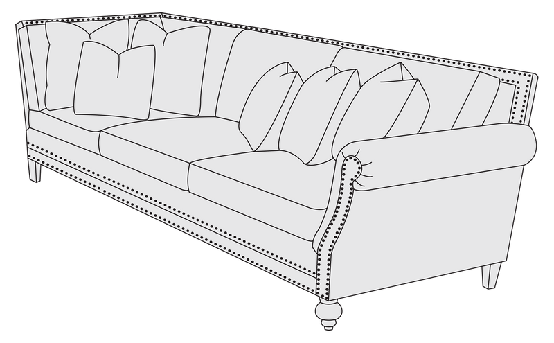 Bernhardt Upholstery Brae Right Arm Sofa B6893 - Furniture City (CA)l