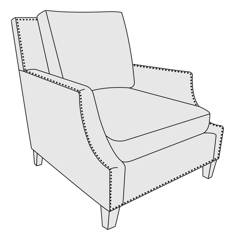 Bernhardt Upholstery Crawford Chair B7572 - Furniture City (CA)l