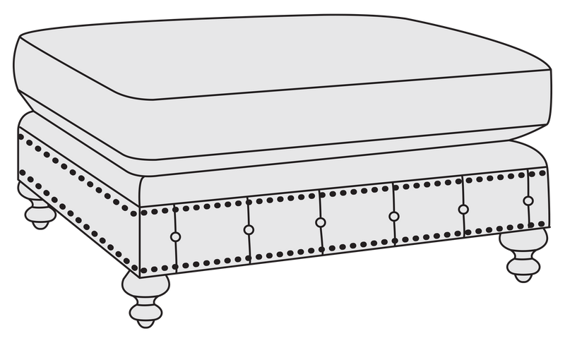 Bernhardt Upholstery Riviera Ottoman B8271 - Furniture City (CA)l