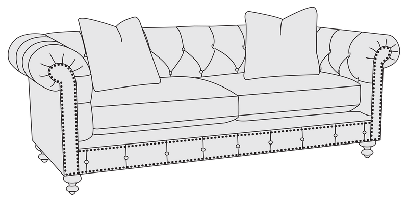 Bernhardt Upholstery Riviera Loveseat B8275 - Furniture City (CA)l