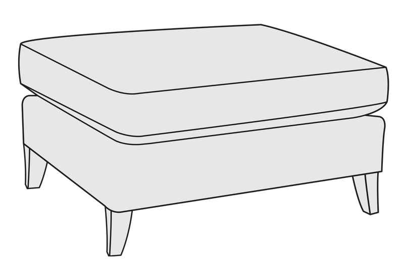 Bernhardt Upholstery Claiborne Ottoman B8821 - Furniture City (CA)l