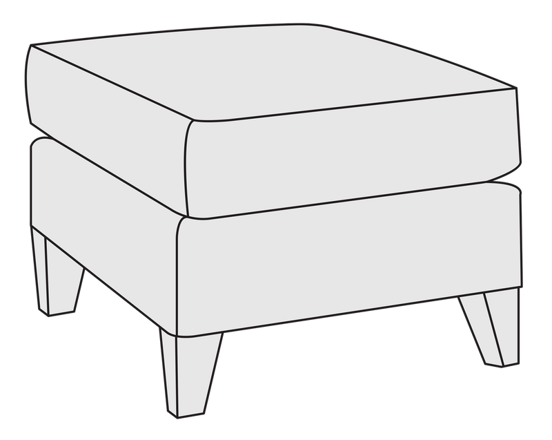 Bernhardt Upholstery Norton Ottoman B8881 - Furniture City (CA)l