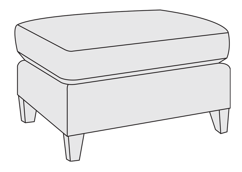 Bernhardt Upholstery Sherman Ottoman B9851 - Furniture City (CA)l