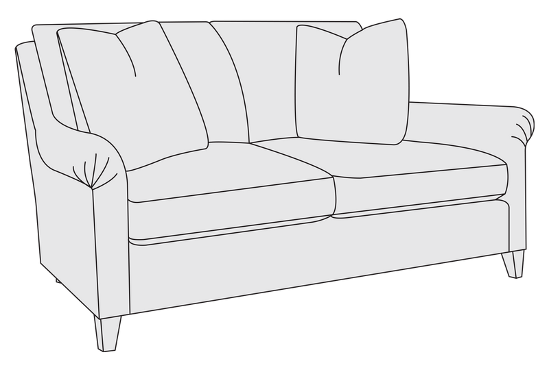 Bernhardt Upholstery Sherman Loveseat B9855 - Furniture City (CA)l