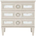 Bernhardt Allure 3 Drawers Bachelors Chest in White & Silver 399-230 image