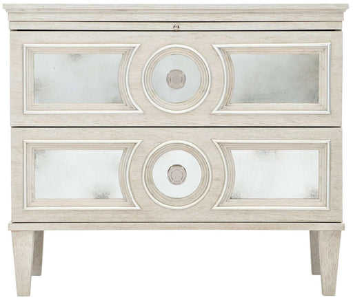 Bernhardt Allure 2 Drawers Bachelors Chest in White & Silver 399-231 image